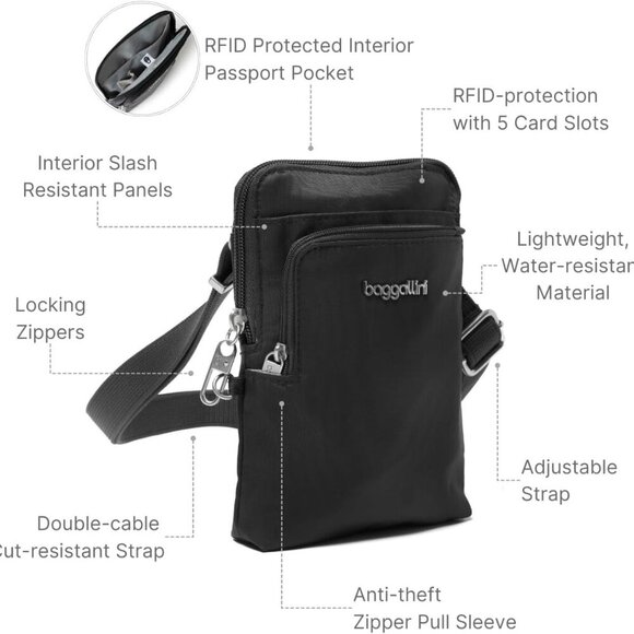 Securtex Anti-Theft Activity Crossbody Bag - Picture 4 of 7